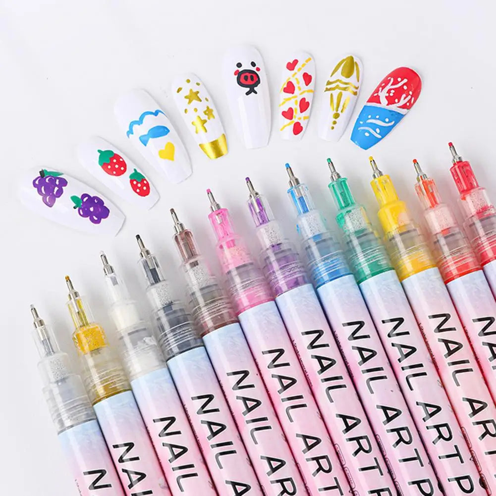 Websyde's 12 Colors Nail Polish Pen