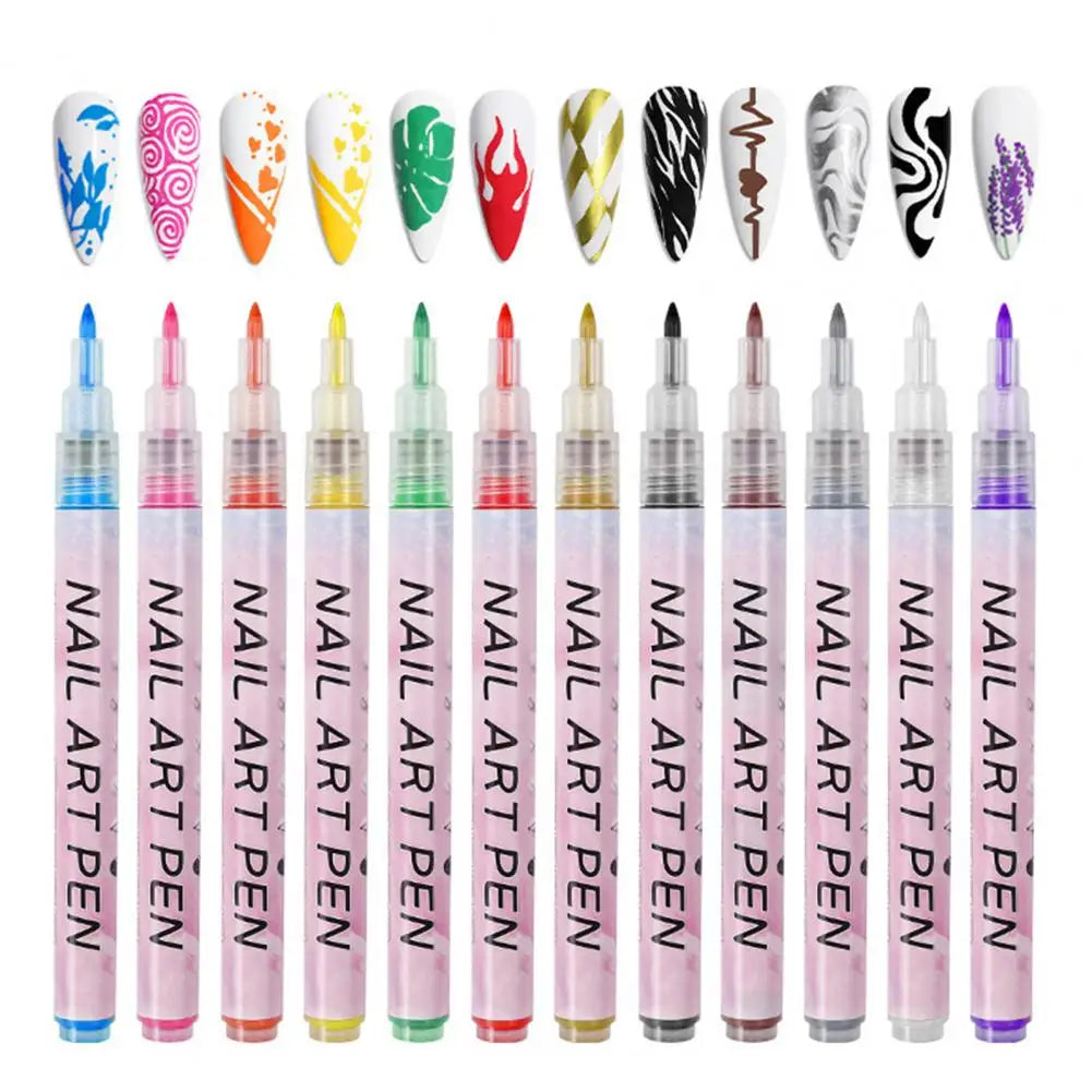Websyde's 12 Colors Nail Polish Pen