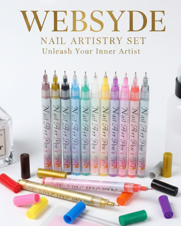 Websyde's 12 Colors Nail Polish Pen